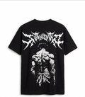 "Demon Back" Graphic Drop Shoulder Tee (BLACK)