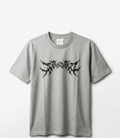 "Demon Back" Graphic Drop Shoulder Tee (GREY)