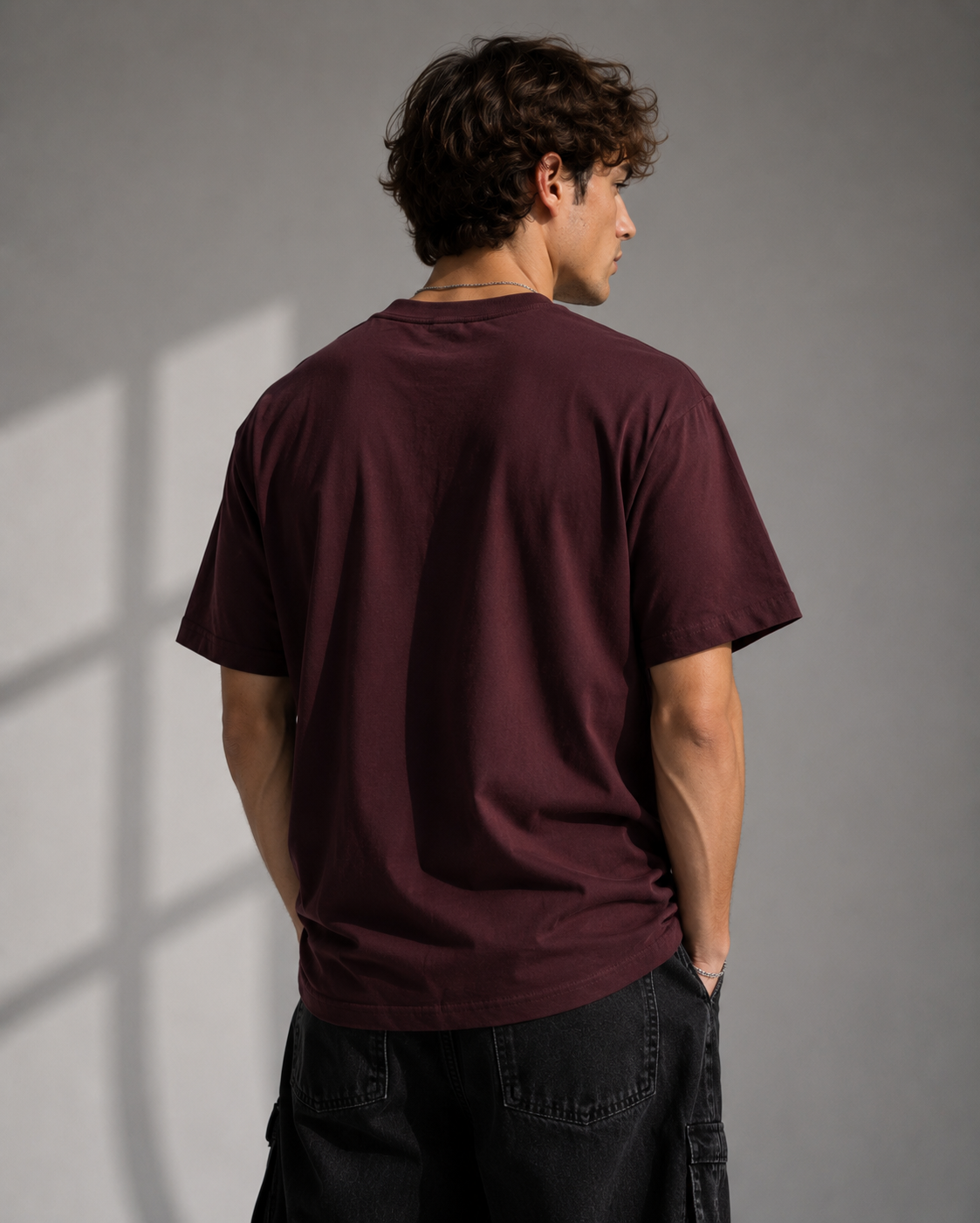 "Blessed" Graphic Tee – Premium Maroon Font Streetwear T-Shirt